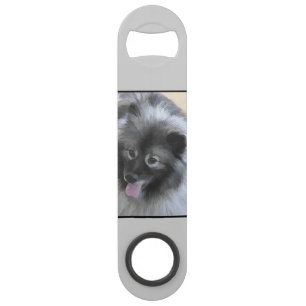 Abrebotellas De Bar Pintura de Keeshond Bailey - Arte de perros origin
