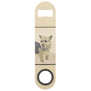 Abrebotellas De Bar Pintura de Norwich Terrier - Arte de Perro Origina