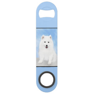 Abrebotellas De Bar Pintura de pimienta de Samoyed - Arte Perro Origin