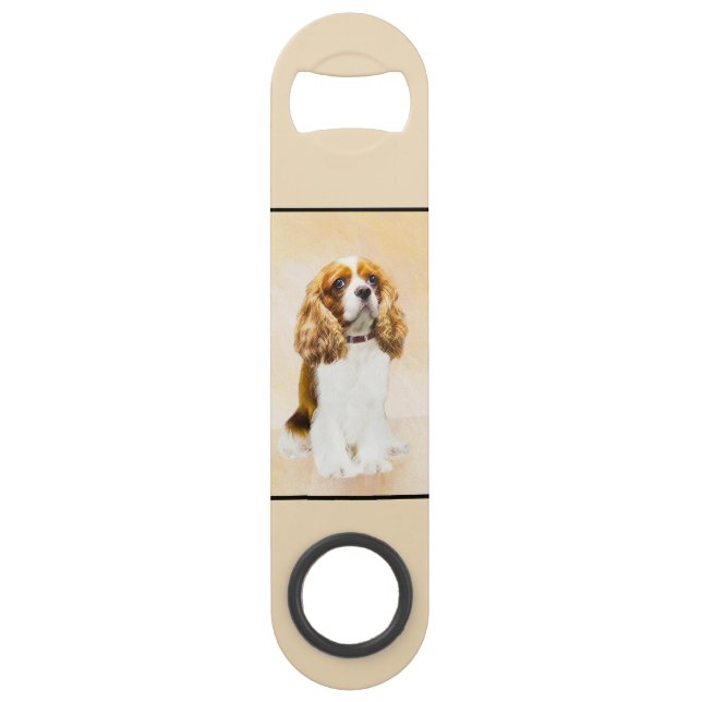 Abrebotellas De Bar Pintura original de Cavalier King Charles Spaniel (Reverso)
