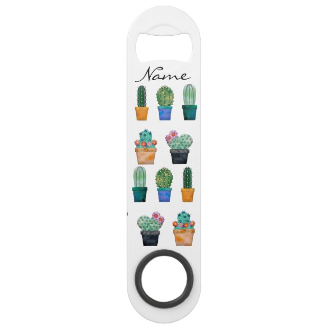 Abrebotellas De Bar Plantas de cactus variadas Thunder_Cove (Anverso)