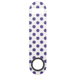 Abrebotellas De Bar Polka ultravioleta sobre blanco