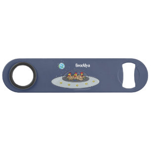 Abrebotellas De Bar Pollos divertidos en el ilustracion del personaliz