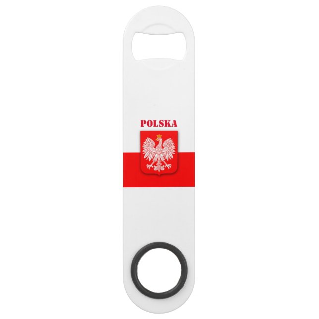 Abrebotellas De Bar Polska Patriótica de Bandera de Polonia (Anverso)