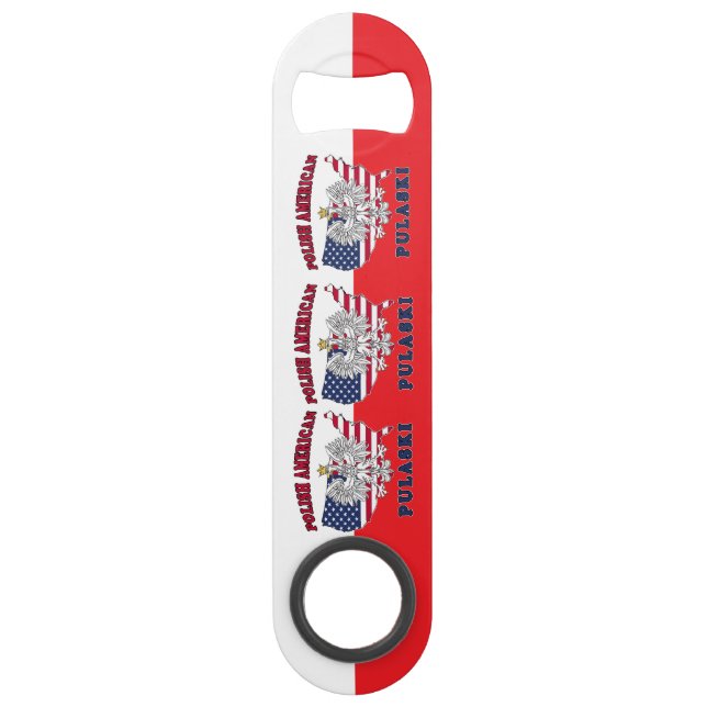 Abrebotellas De Bar Pulaski Wisconsin Polaco (Anverso)