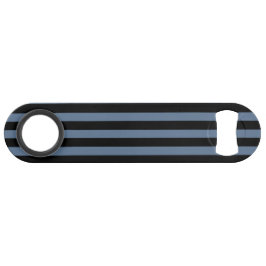 Abrebotellas De Bar Rayas grises y negras azules