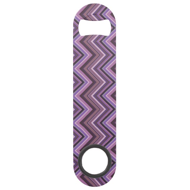 Abrebotellas De Bar Rayas Mauve zigzag (Anverso)