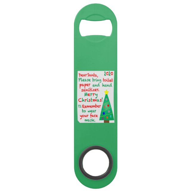 Abrebotellas De Bar Recordando a 2020 Navidades (Anverso)