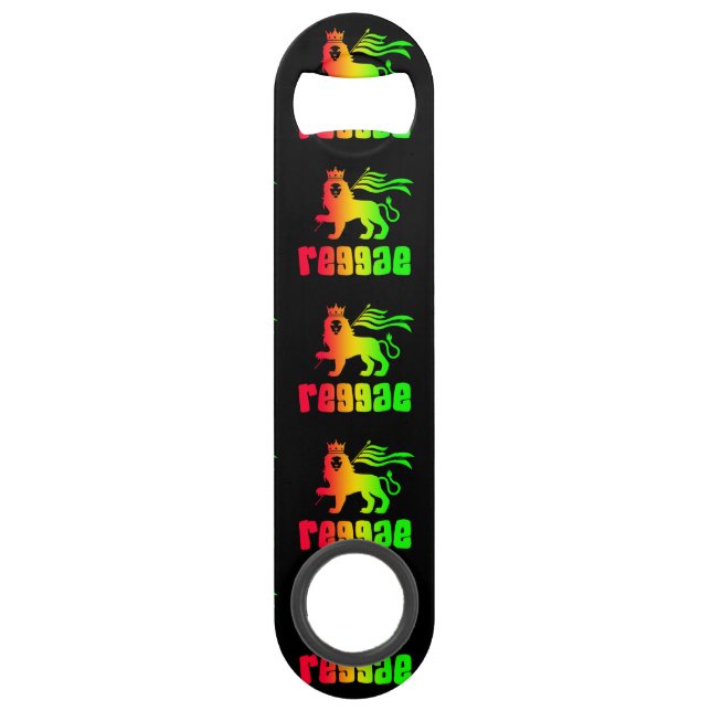 Abrebotellas De Bar Reggae Rasta Lion (Anverso)