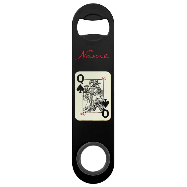 Abrebotellas De Bar Reina de espadas Thunder_Cove (Anverso)