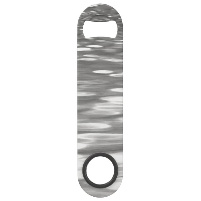 Abrebotellas De Bar Resumen #3: Brillo gris plateado (Anverso)