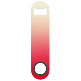 Abrebotellas De Bar Rojo de neón de moda a la pendiente blanca de