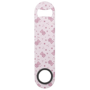 Abrebotellas De Bar Rosa del fondo de los osos de peluche