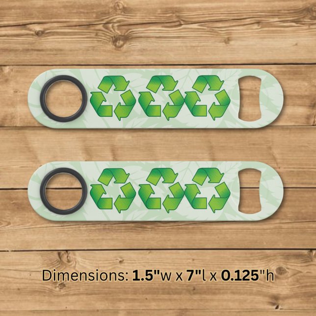 Abrebotellas De Bar Símbolo de reciclaje (Subido por el creador)