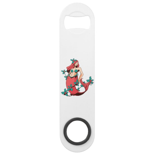 Abrebotellas De Bar Sirena de navidades (Anverso)