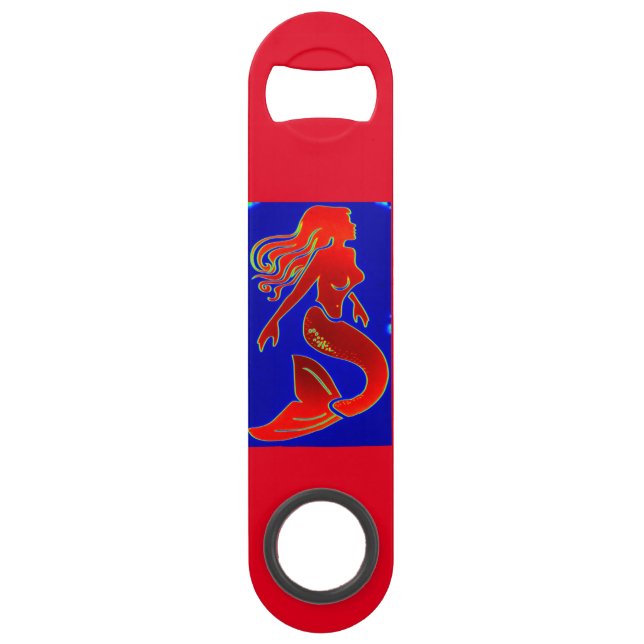 Abrebotellas De Bar sirena roja del perno-para arriba (Anverso)