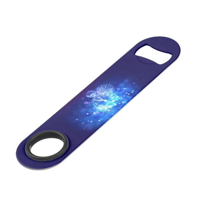 Abrebotellas De Bar SlipperyJoe's electric thrill New Year’s Eve clock (Ángulo trasero)