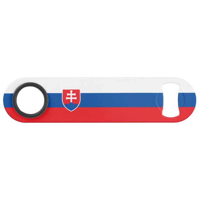 Abrebotellas De Bar Slovakia Flag (Anverso (Horizontal))