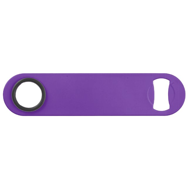 Abrebotellas De Bar Solid Violet Bottle Opener Custom Text Bar Key Gif (Anverso (Horizontal))