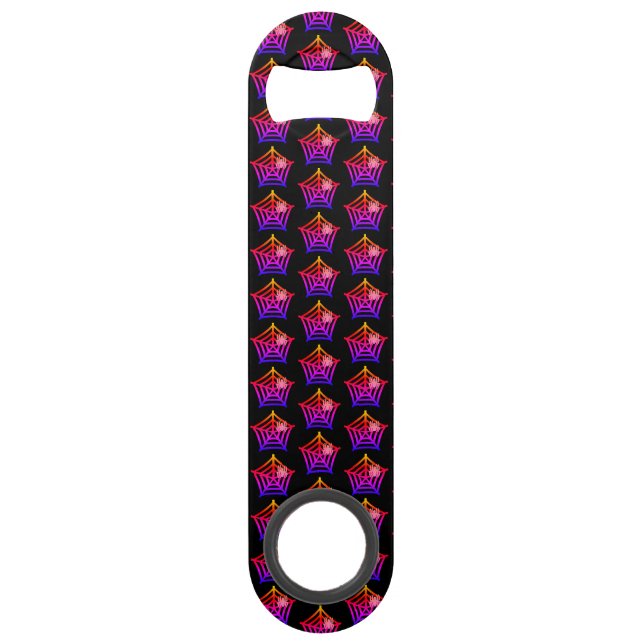 Abrebotellas De Bar Spider Web personalizada (Anverso)