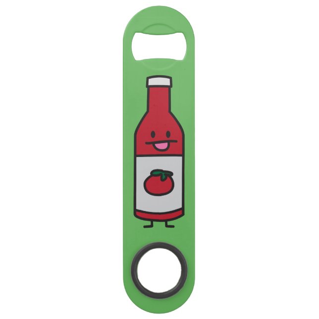 Abrebotellas De Bar Suposición del condimento de la tabla de la salsa (Anverso)