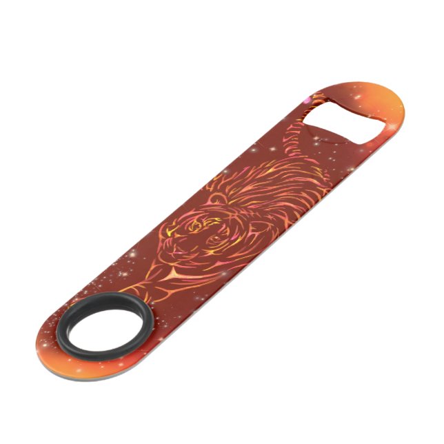 Abrebotellas De Bar Tecla de barra de tigre en ejecución (Ángulo frontal)