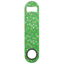 Abrebotellas De Bar Tema del fútbol con Camisetas blancos