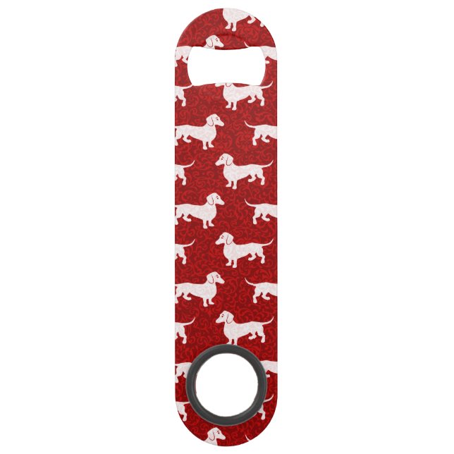 Abrebotellas De Bar Tenga navidad feliz de un Dachshund (Anverso)