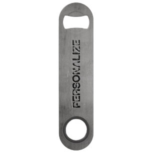 Abrebotellas De Bar Textura metalizado cepillada