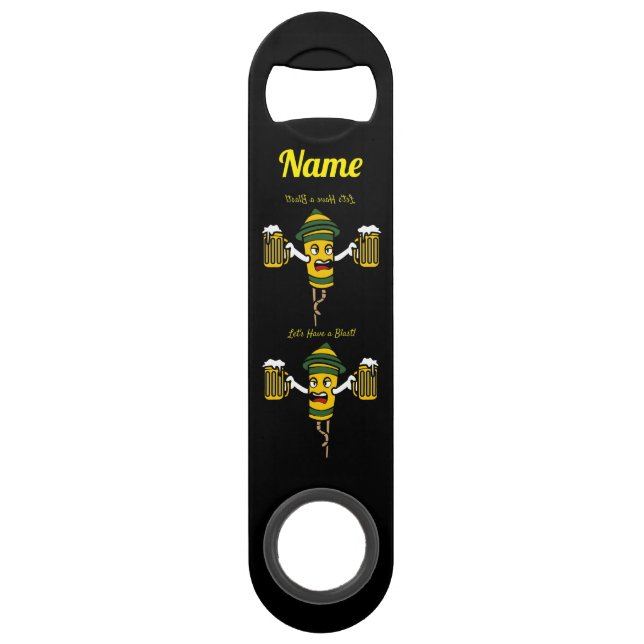 Abrebotellas De Bar Tomemos una espuma de espanto (Anverso)