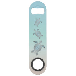 Abrebotellas De Bar Tortugas de mar de plata Turquesa Marítimo Náutico