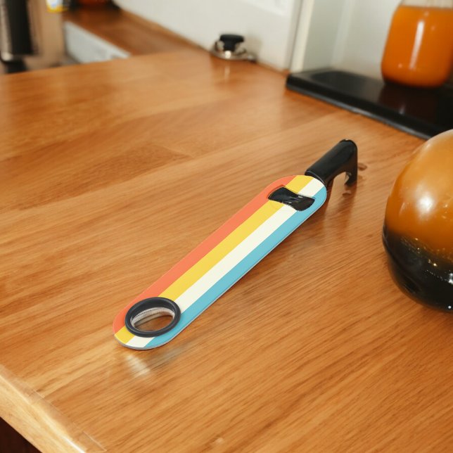 Abrebotellas De Bar Trazado rosa y azul ( Bottle Openers )