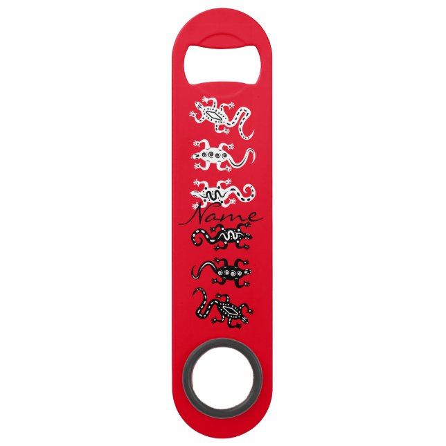 Abrebotellas De Bar Tres Lizards Thunder_Cove Estilo Suroeste (Anverso)