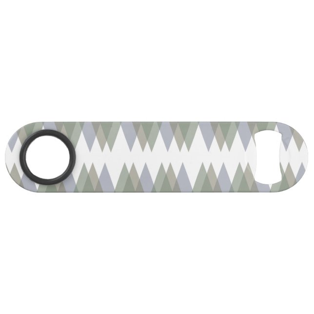 Abrebotellas De Bar Triángulos de Khaki (Anverso (Horizontal))