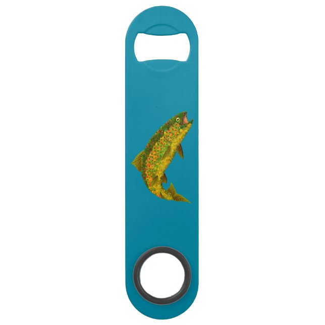 Abrebotellas De Bar Trucha arco iris de hoja de lápiz 3 (Anverso)