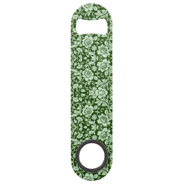 Abrebotellas De Bar Un damasco floral antiguo (Anverso)