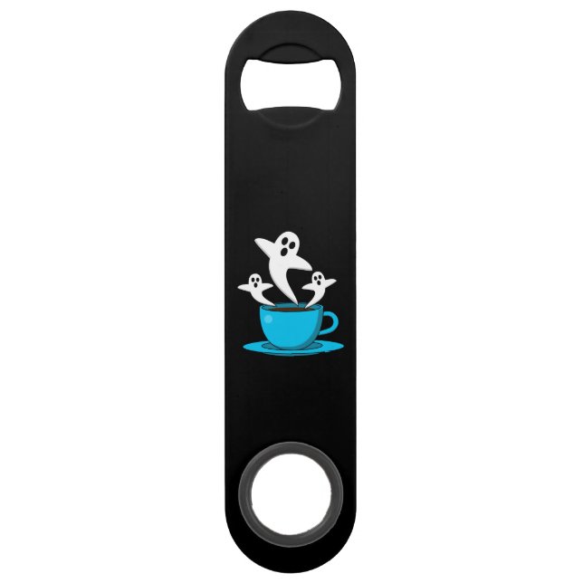 Abrebotellas De Bar Una copa de café para fumar fantasma (Anverso)