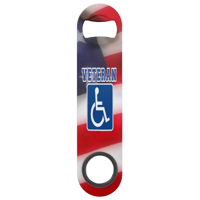 Abrebotellas De Bar Veteranos discapacitados de los Estados Unidos (Anverso)