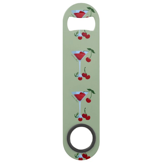 Abrebotellas De Bar Vibraciones de verano de cereza (Anverso)