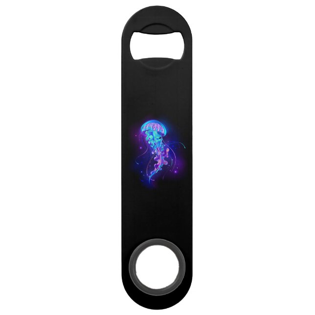 Abrebotellas De Bar Vibrante color Glustre medusas (Anverso)