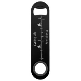 Abrebotellas De Bar Vida en bicicleta, personalizable latido