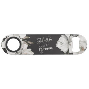 Abrebotellas De Bar Vintage Cherish Blanco Floral Madre del Novio