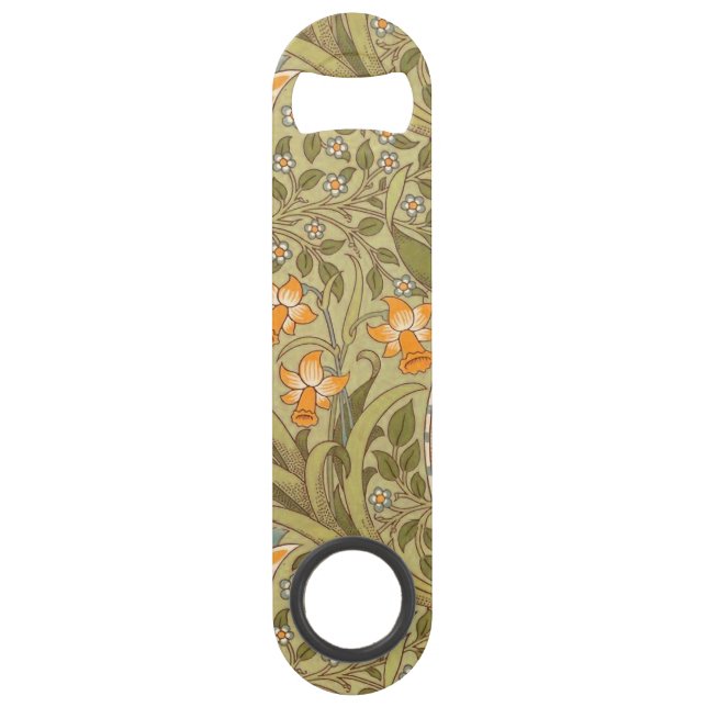 Abrebotellas De Bar William Morris Daffodil Garden Flor Classic Bota (Anverso)