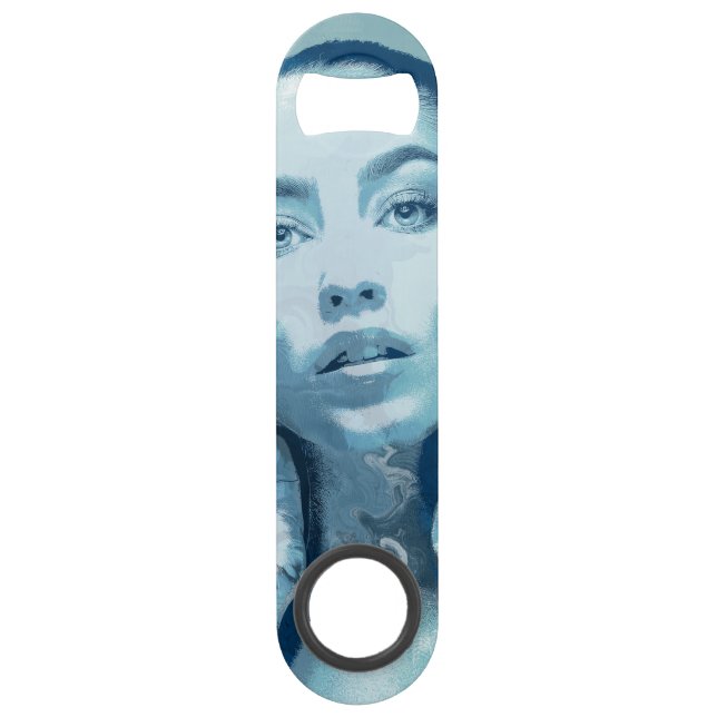 Abrebotellas De Bar "Woman in Blue" (Anverso)