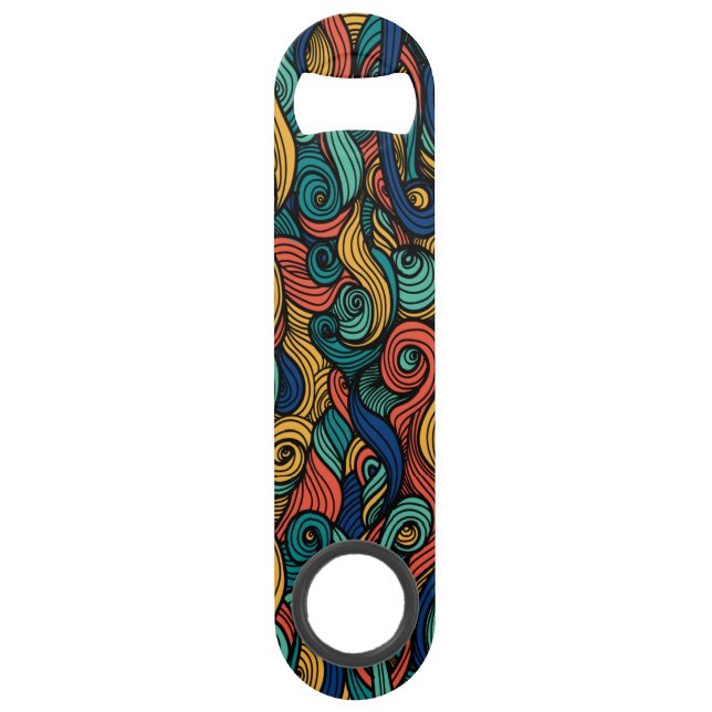 Abrebotellas De Bar Wool Topped paisley (Anverso)