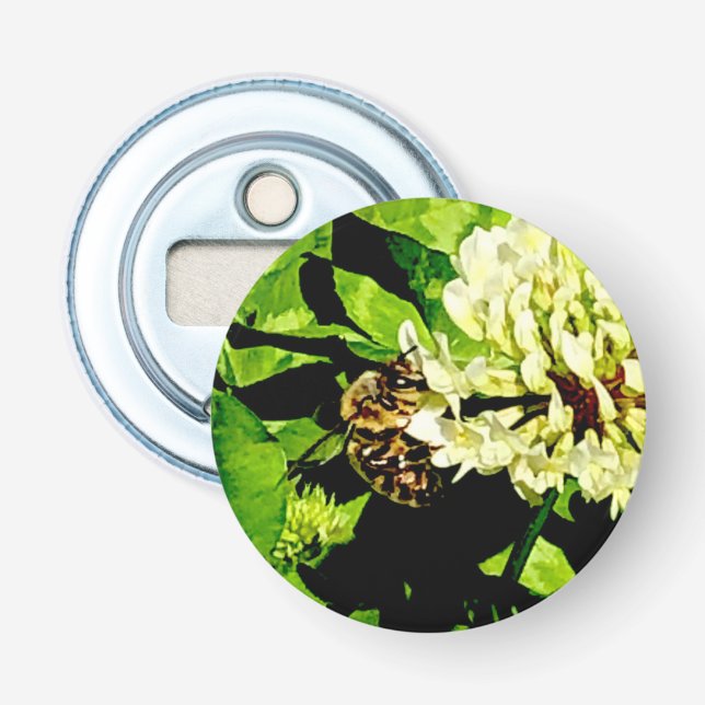 Abrebotellas de botón de abeja bumble (Anverso)