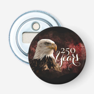 Abrebotellas de botón Patriótico Águila 250 Años