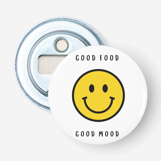 Abrebotellas de cara sonriente, cara de emoji  (Anverso)