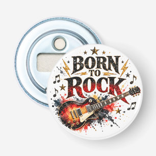 Abrebotellas de guitarra vintage Born to Rock