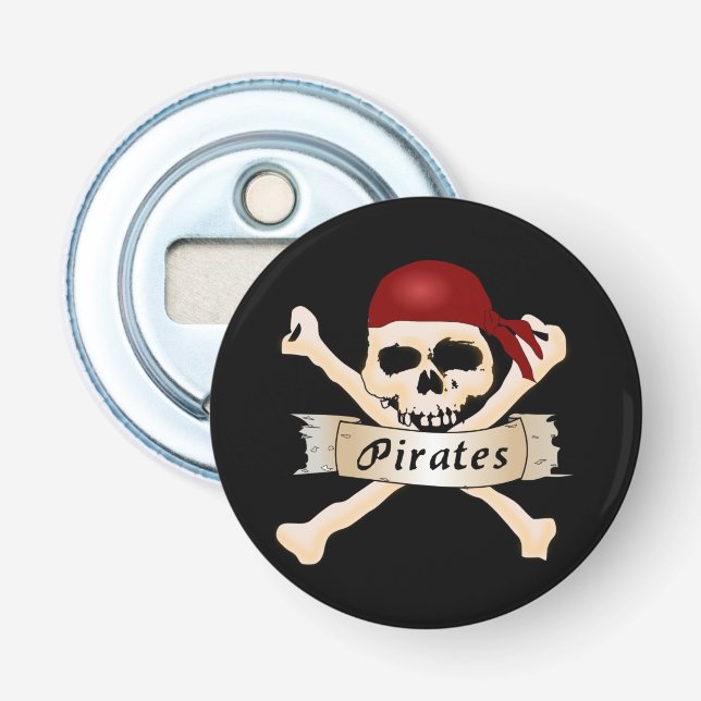 Abrebotellas de Halloween de los piratas (Anverso)